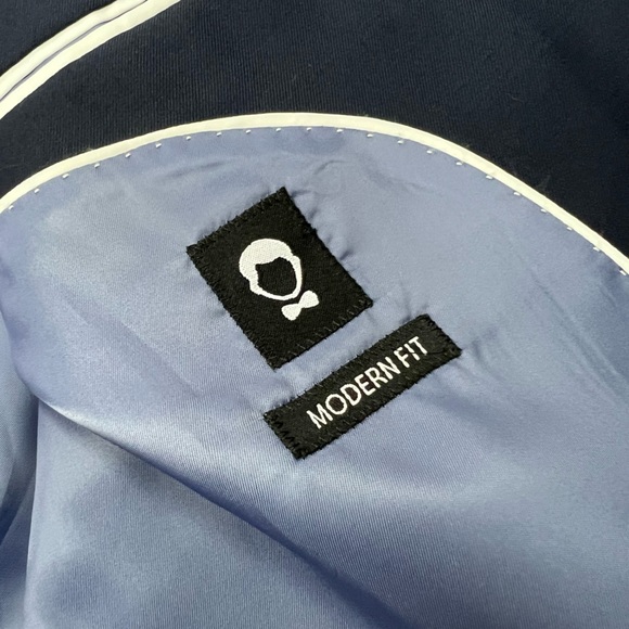 The Groomsman Suit Navy Blue Modern Fit Blazer 44L - Picture 5 of 7